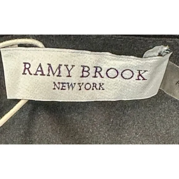 Ramy Brook Timothy Off Shoulder Blouson Mini Dress in Black NWT Small